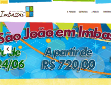 Tablet Screenshot of hotelpousadaimbassai.com.br